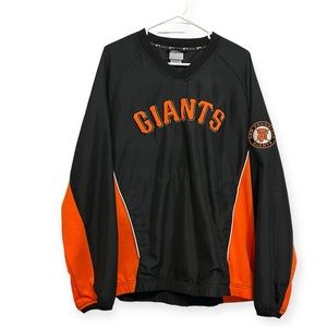 San Francisco Giants MLB Windbreaker Crewneck  Jacket size Mens Medium